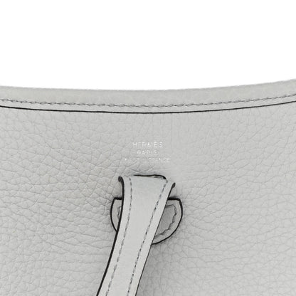 Hermes Taurillon Clemence Amazone Evelyne TPM Bleu Pale Nata 6 of 12