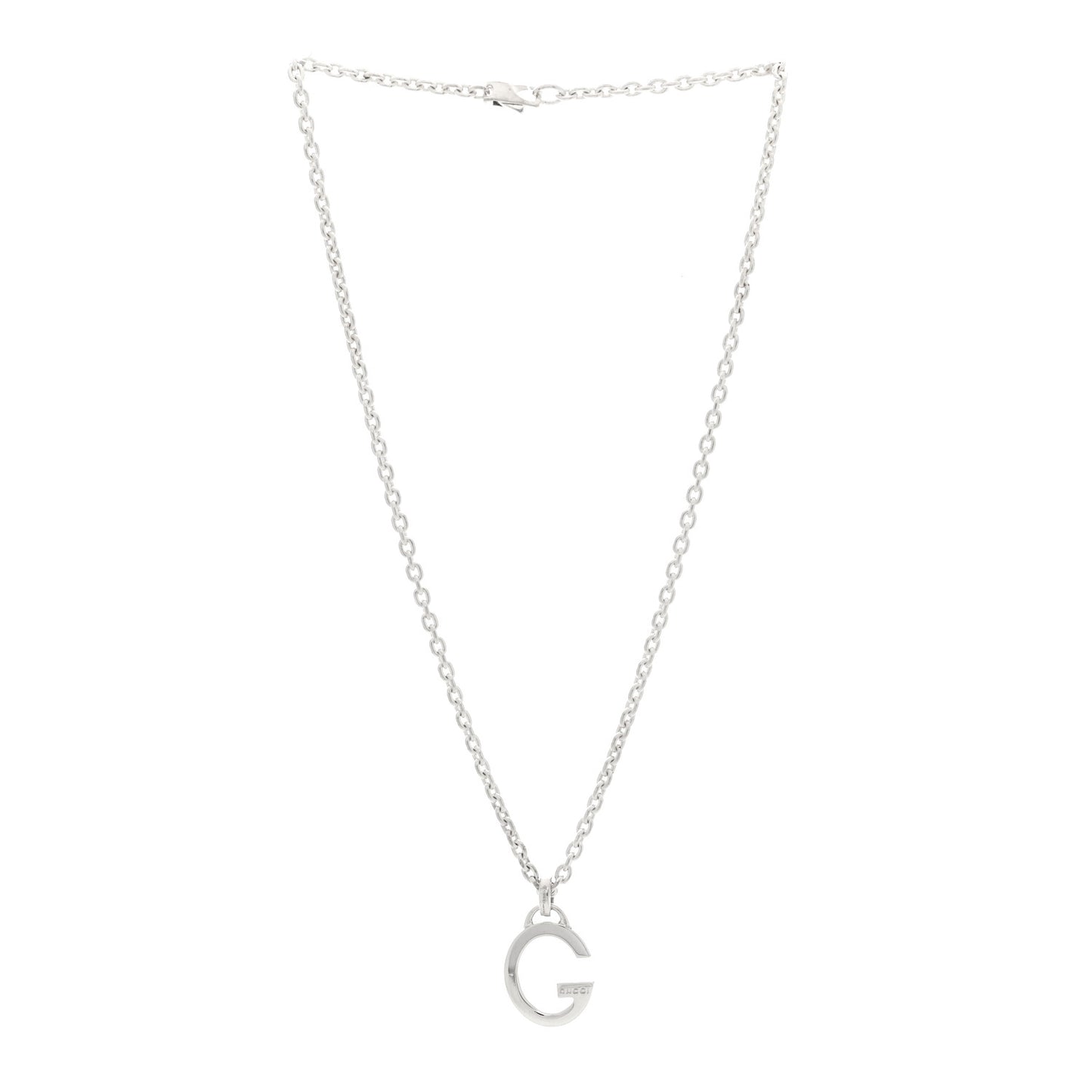 Sterling Silver G Pendant Necklace