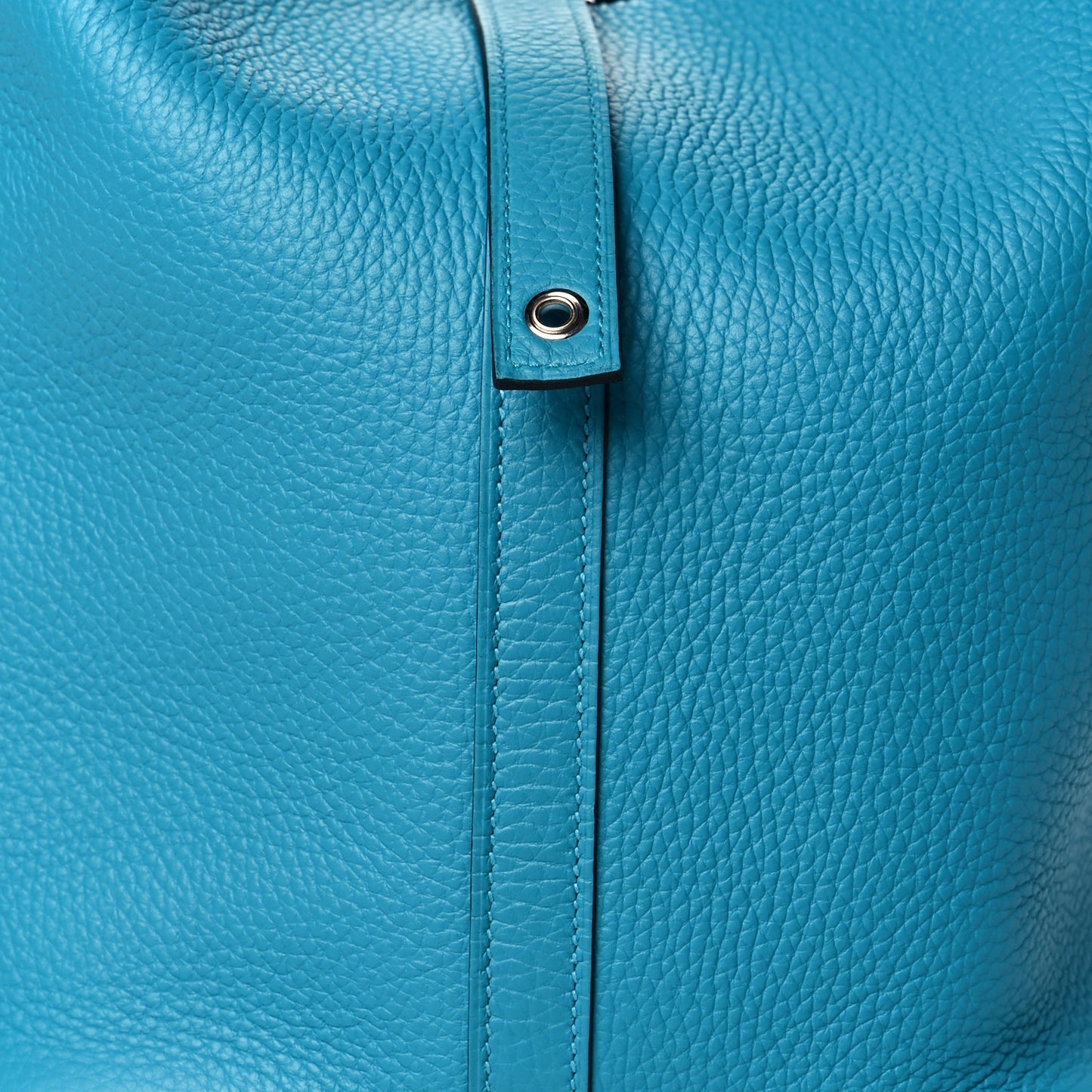 Taurillon Clemence Picotin Lock 26 GM Turquoise