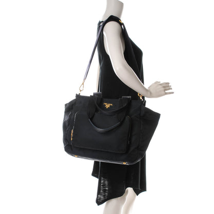 Prada Tessuto Nylon Vela Diaper Bag Blue 2 of 8