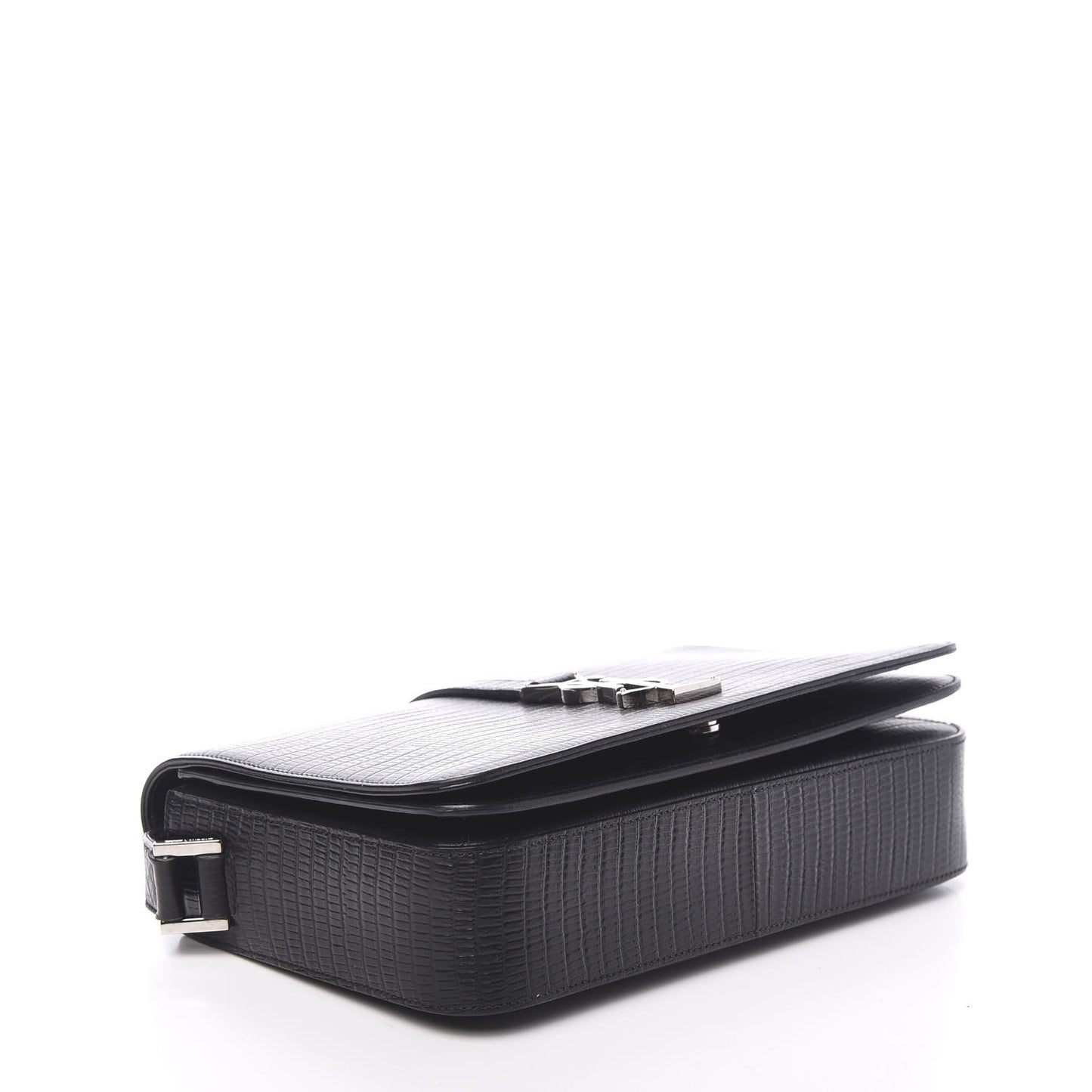 Lizard Calfskin Embossed Classic Medium Monogram Universite Bag Black