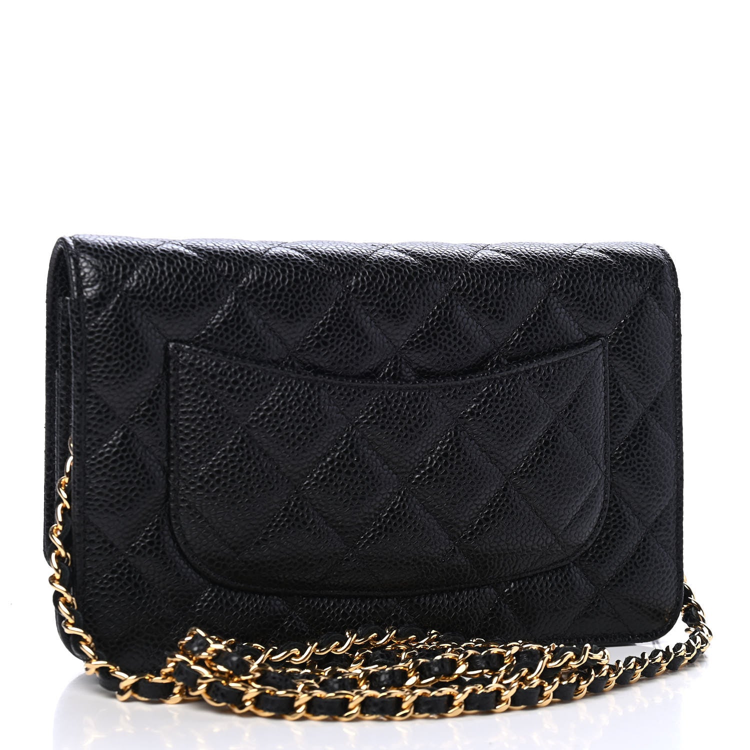 Chanel Caviar Quilted Wallet On Chain WOC Black 2 of 5