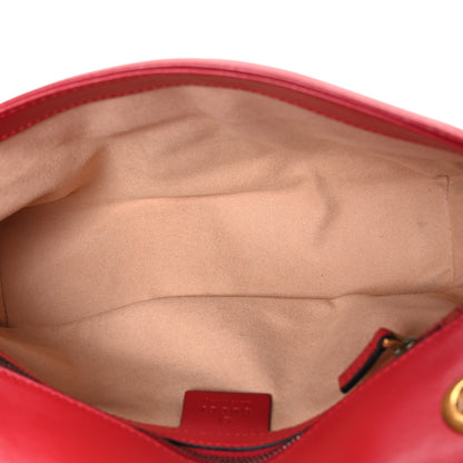 Gucci Calfskin Matelasse Small GG Marmont Shoulder Bag Hibiscus Red 5 of 10