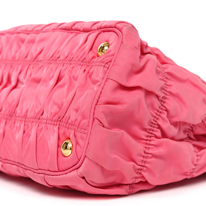 Prada Tessuto Nylon Gaufre Small Tote Petalo 17 of 17