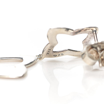 David Yurman Sterling Silver Quatrefoil Drop Earrings 4 of 4