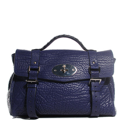 Mulberry Shrunken Calfskin Medium Alexa Indigo 1 of 12