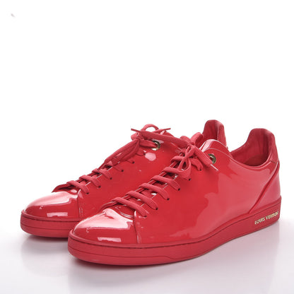 Louis Vuitton Patent Calfskin Frontrow Sneakers 41 Framboise 3 of 8