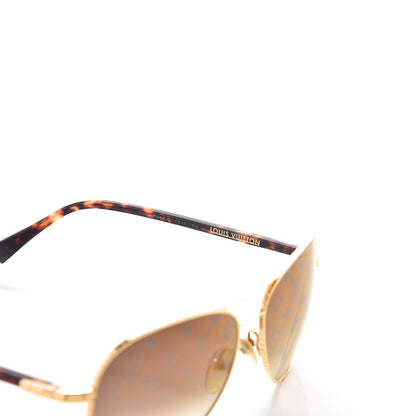 Louis Vuitton Conspiration Pilote Sunglasses Z0164U Gold 5 of 6