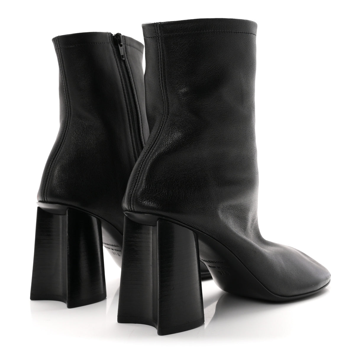 Balenciaga Shiny Soft Sheepskin Glove 80mm Ankle Boots 37.5 Black 5 of 9