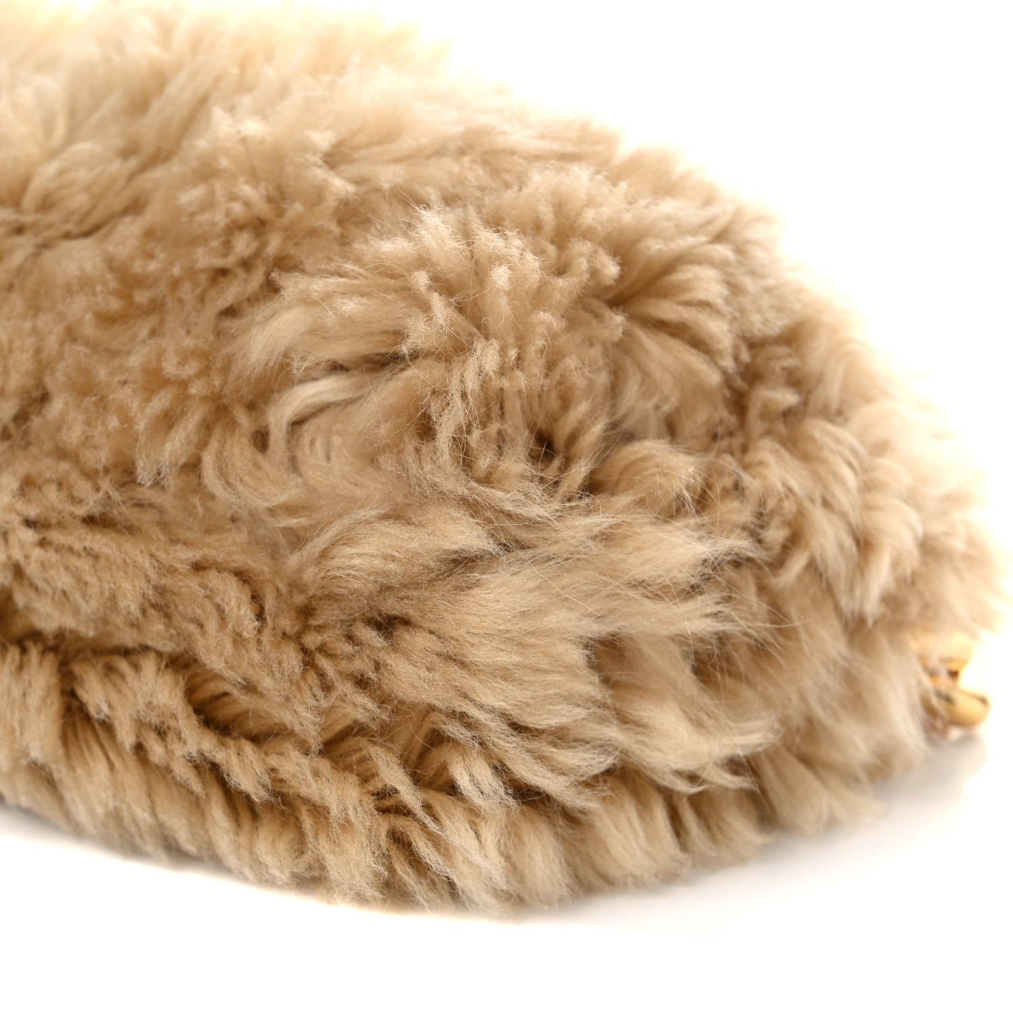 Shearling Lambskin The Pouch Chain Porridge