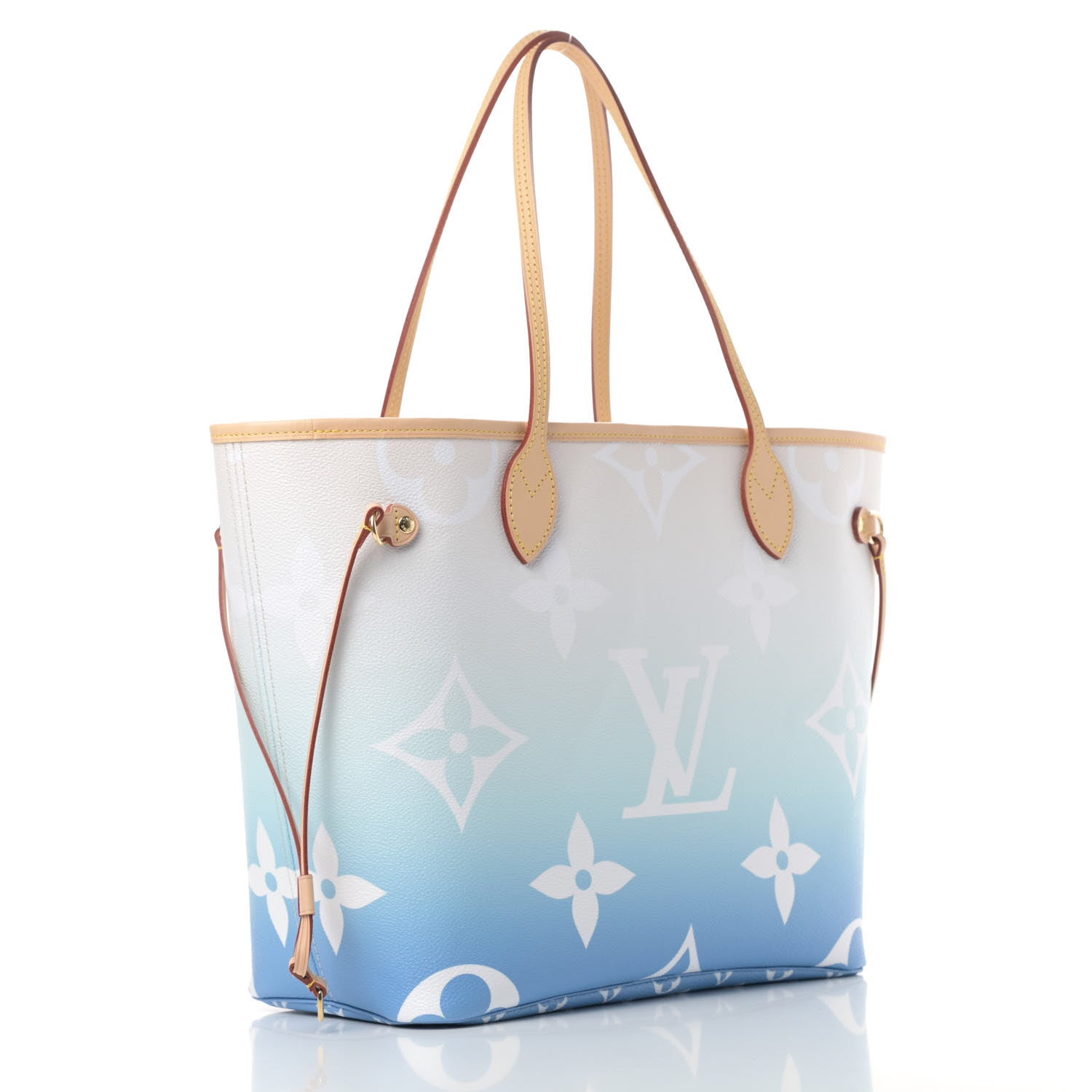 Louis Vuitton Monogram Giant By The Pool Neverfull MM Blue 3 of 9