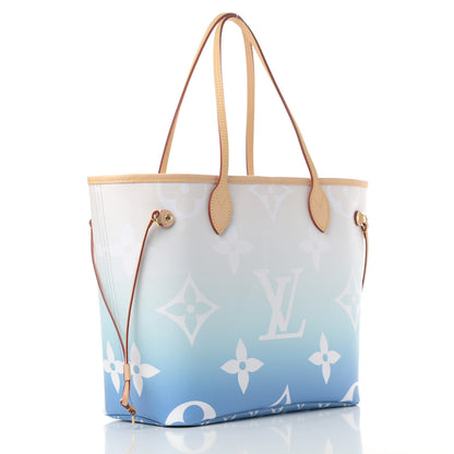 Louis Vuitton Monogram Giant By The Pool Neverfull MM Blue 3 of 9