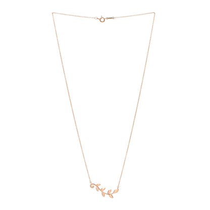 Tiffany 18K Rose Gold Paloma Picasso Olive Leaf Vine Pendant Necklace 3 of 6