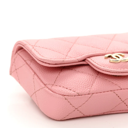 Chanel Caviar Quilted Mini Chain Belt Bag Light Pink 10 of 12