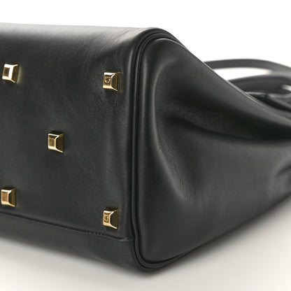 Salvatore Ferragamo Calfskin Large Studio Bag Black 10 of 10