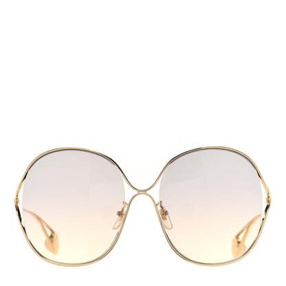 Gucci Round Pearl Tip Sunglasses GG0253S Gold 2 of 9