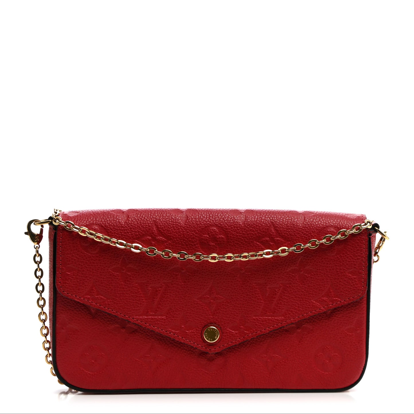 Empreinte Pochette Felicie Chain Wallet Scarlet