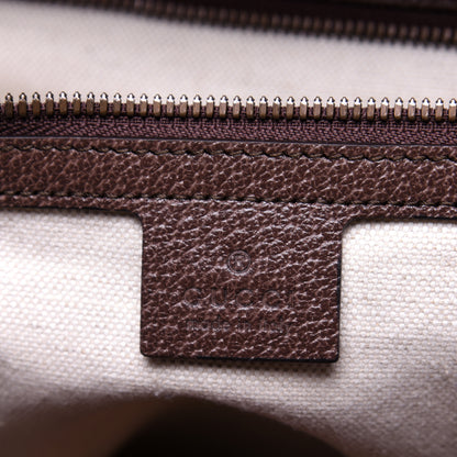 Gucci GG Supreme Monogram Textured Dollar Calfskin Web Medium Ophidia Carry-On Duffle Bag Beige Ebony New Acero 8 of 16