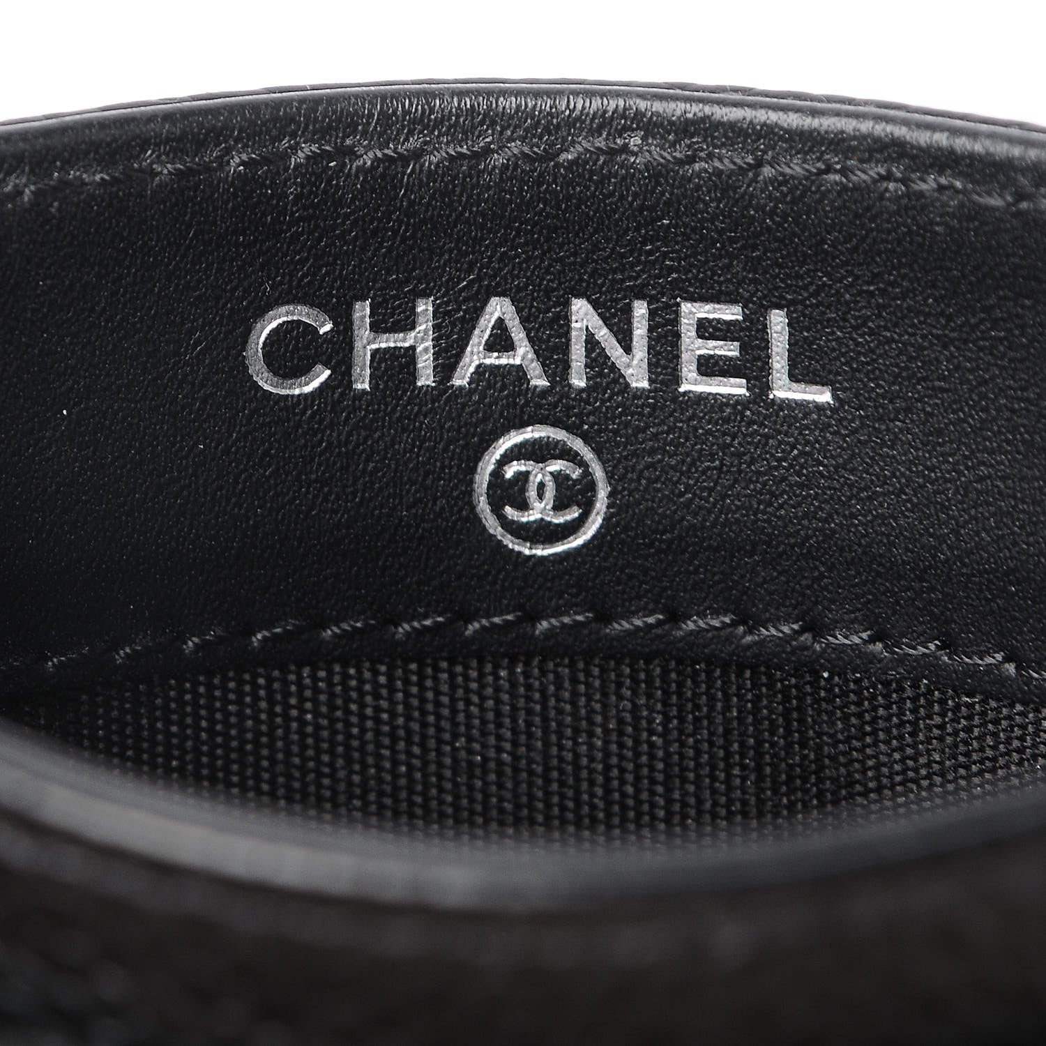 Chanel Caviar Timeless CC Card Holder Black 6 of 9