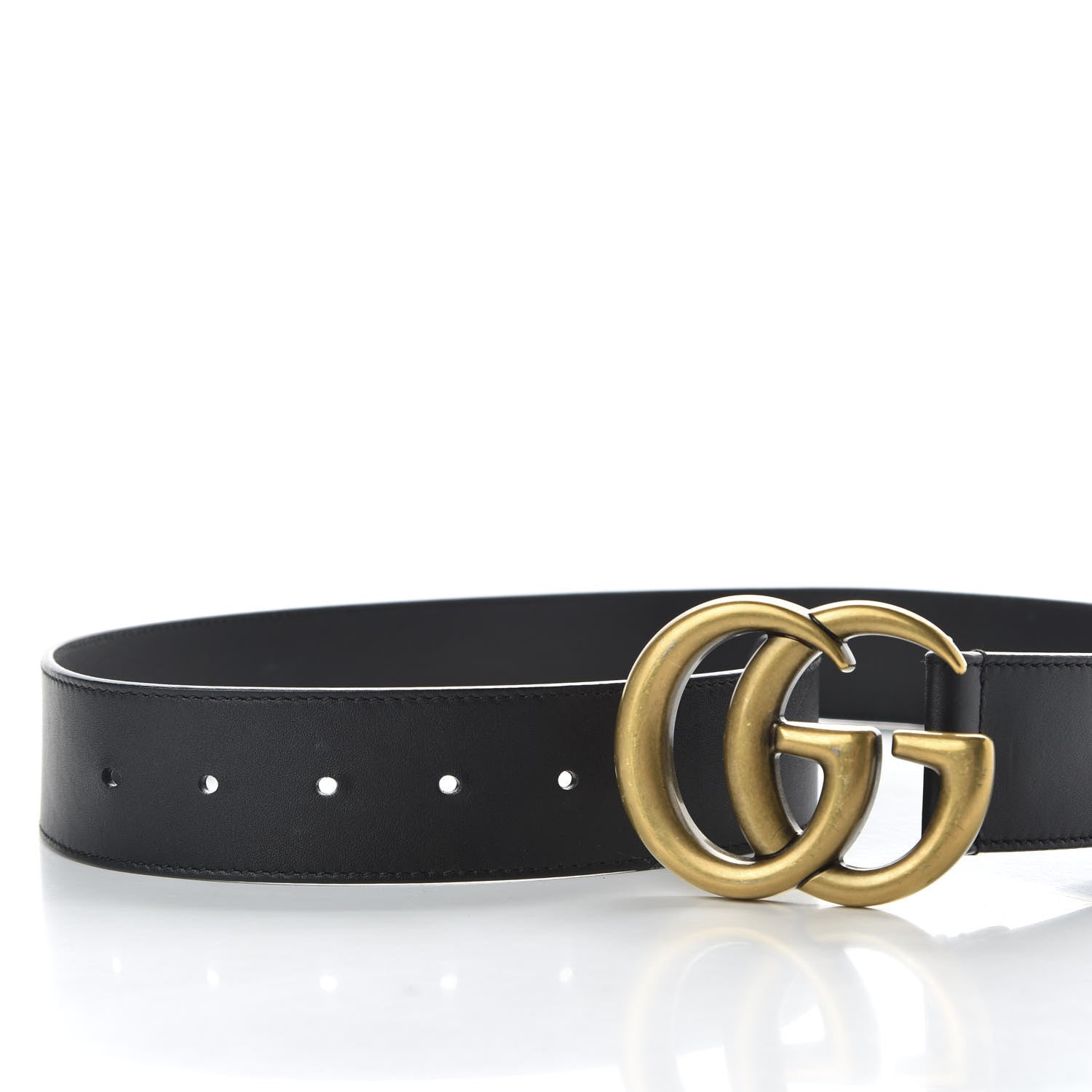 Gucci Calfskin Double G 40mm Belt 80 32 Black 4 of 4