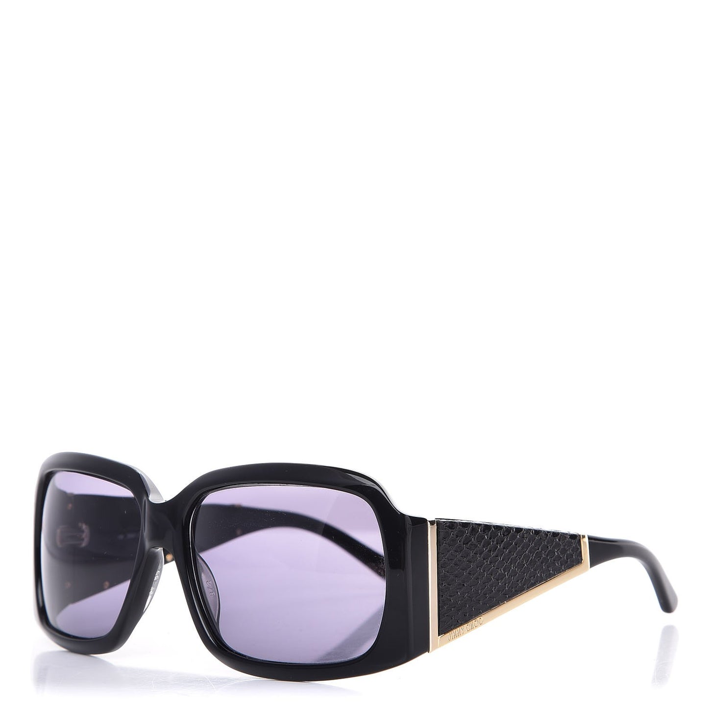 Snakeskin Ella Sunglasses Black