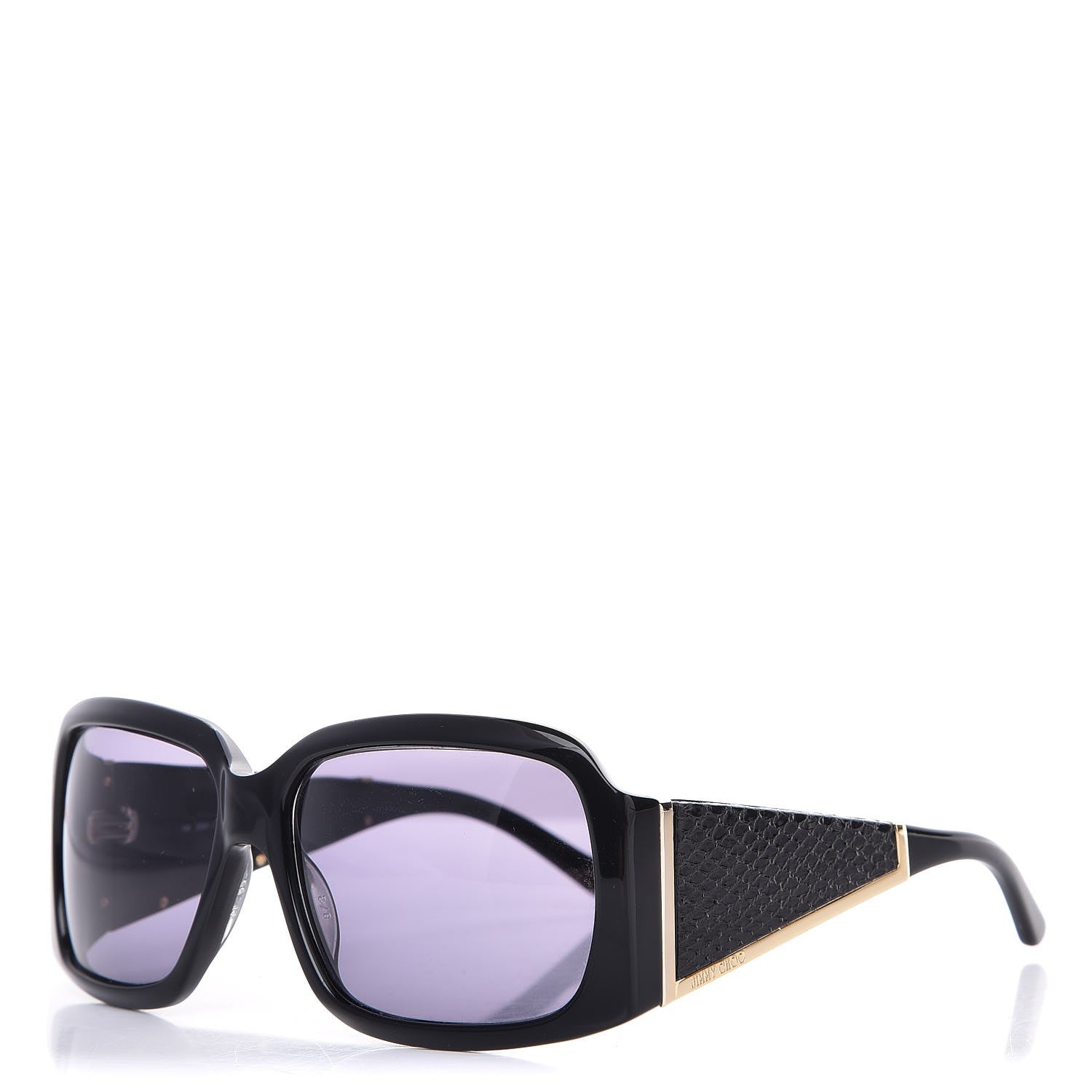 Jimmy Choo Snakeskin Ella Sunglasses Black 1 of 9