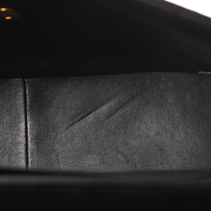 Chanel Velvet Quilted Jumbo Single Flap Black 15 of 20