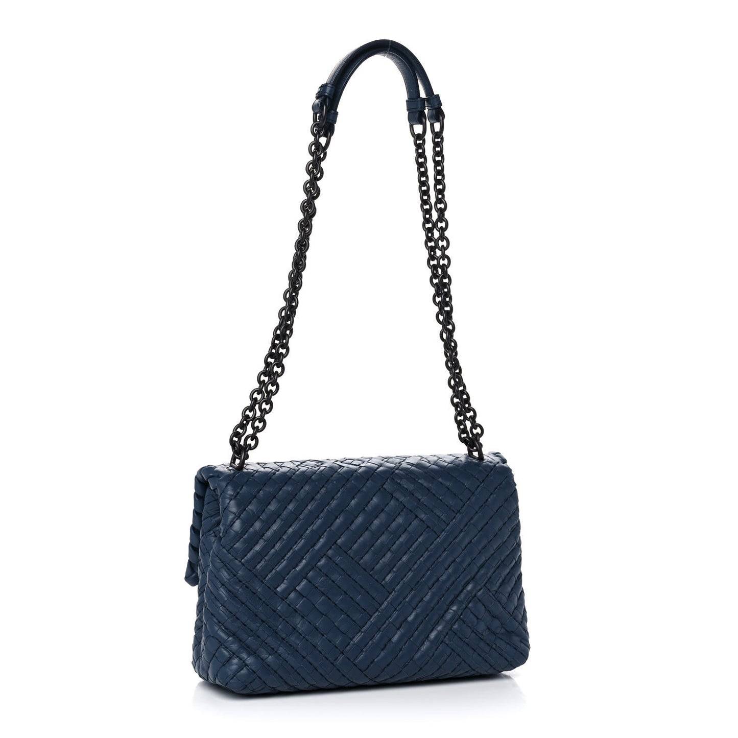 Nappa Intrecciato Bag Blue