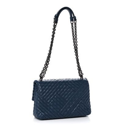 Bottega Veneta Nappa Intrecciato Bag Blue 3 of 12