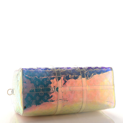 Louis Vuitton PVC Monogram Keepall Bandouliere 50 Iridescent Prism 4 of 11