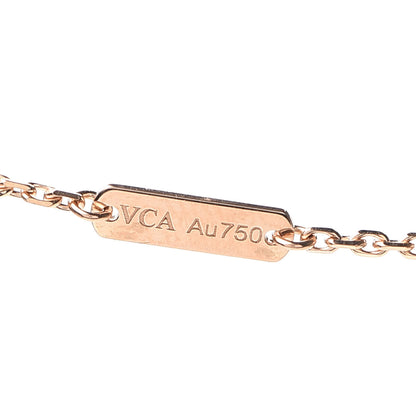 Van Cleef & Arpels 18K Rose Gold Gray Mother of Pearl Vintage Alhambra Pendant Necklace 5 of 7