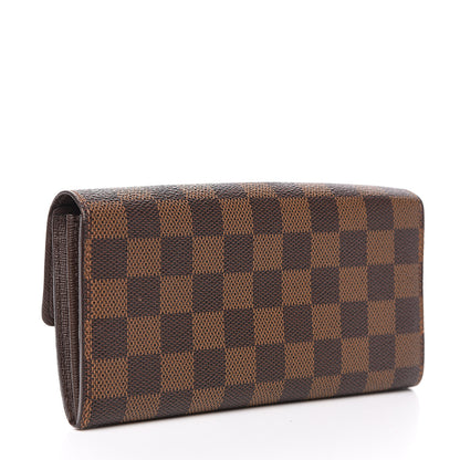 Louis Vuitton Damier Ebene Sarah Wallet 2 of 9