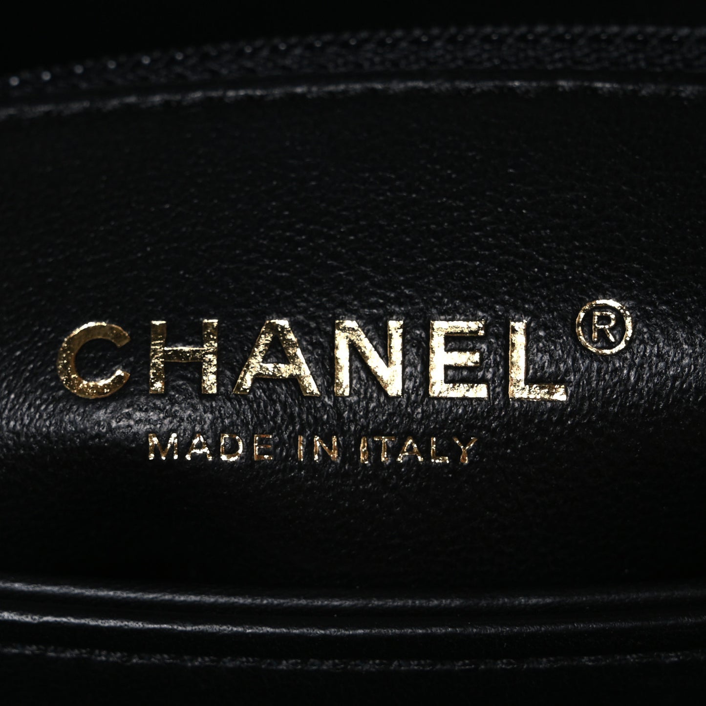 Lambskin Chevron Quilted Small Trendy CC Flap Dual Handle Bag Black