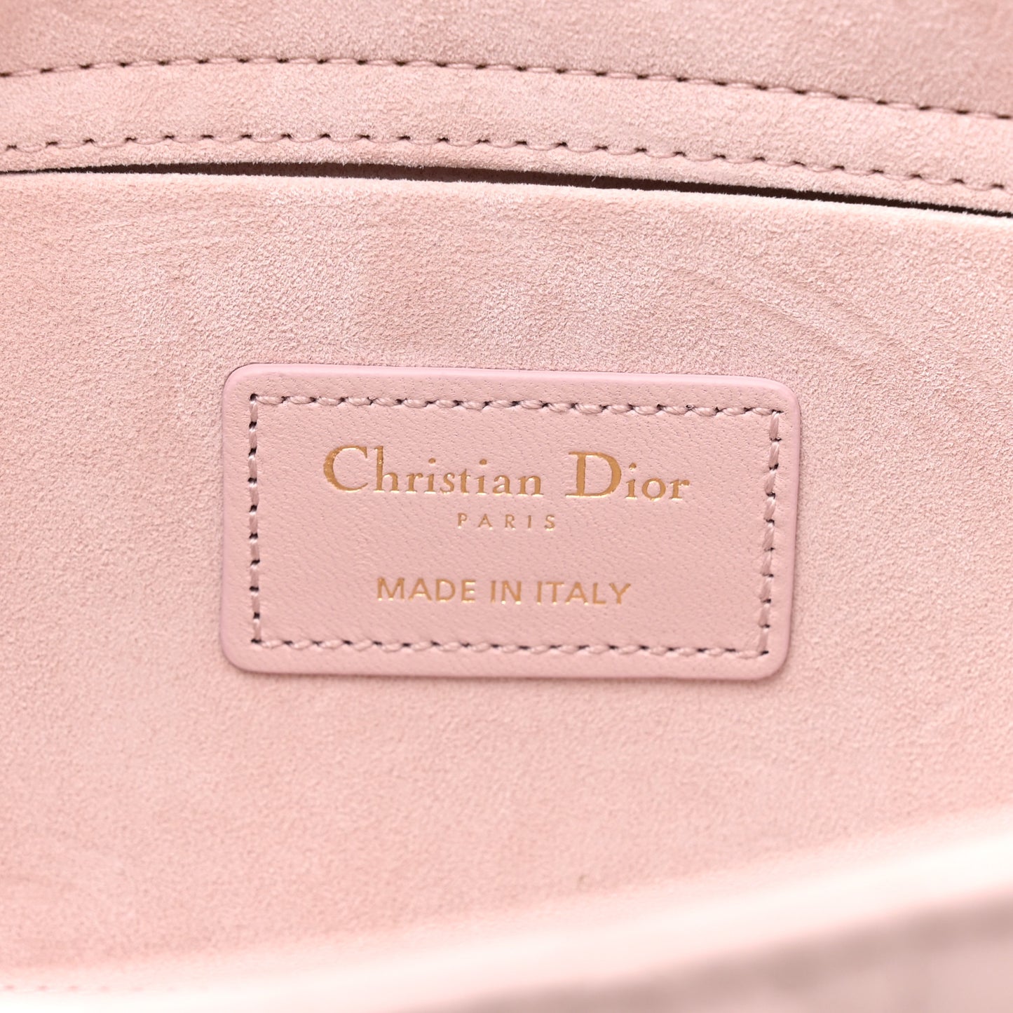 Lambskin Cannage Medium Lady D-Joy Light Pink