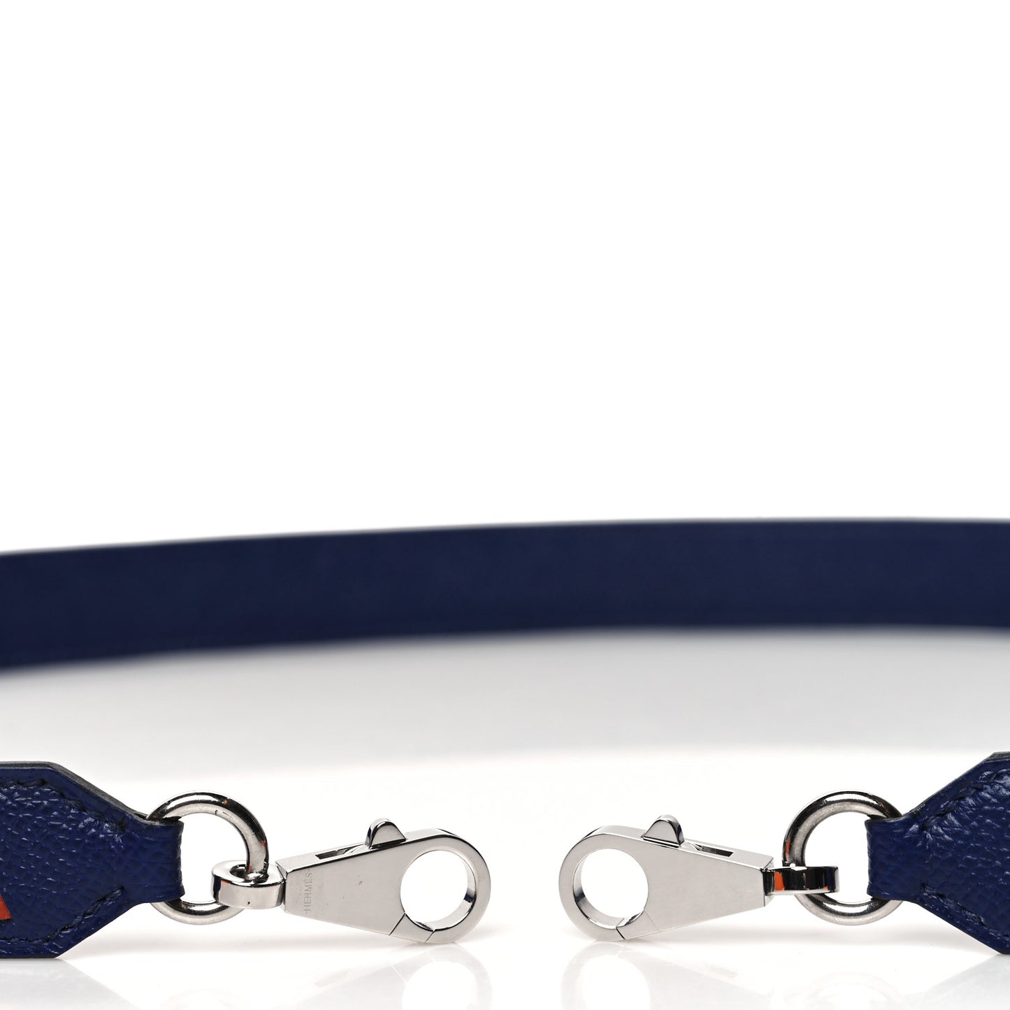 Epsom 25mm Tressage Shoulder Strap Bleu Indigo Noir Terre Battue