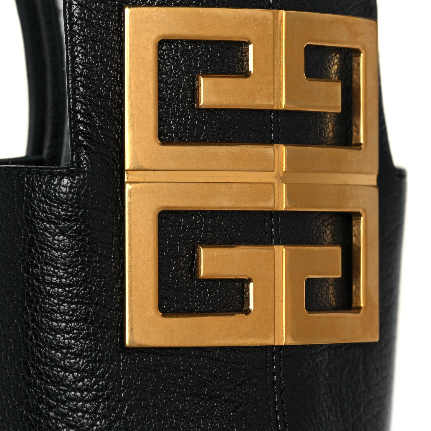 Goatskin 4G Flat Sandals 36 Black
