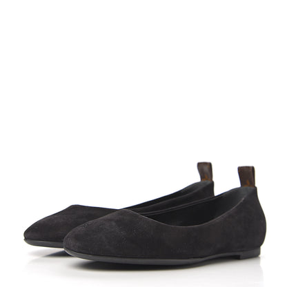 Louis Vuitton Suede Monogram Uniformes Ballet Flats 39.5 Black 3 of 9