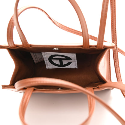 Telfar Vegan Leather Small Shopping Bag Tan 5 of 9