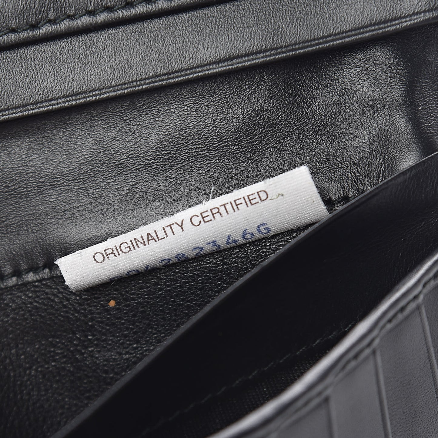 Nappa Intrecciato Flap Wallet Black