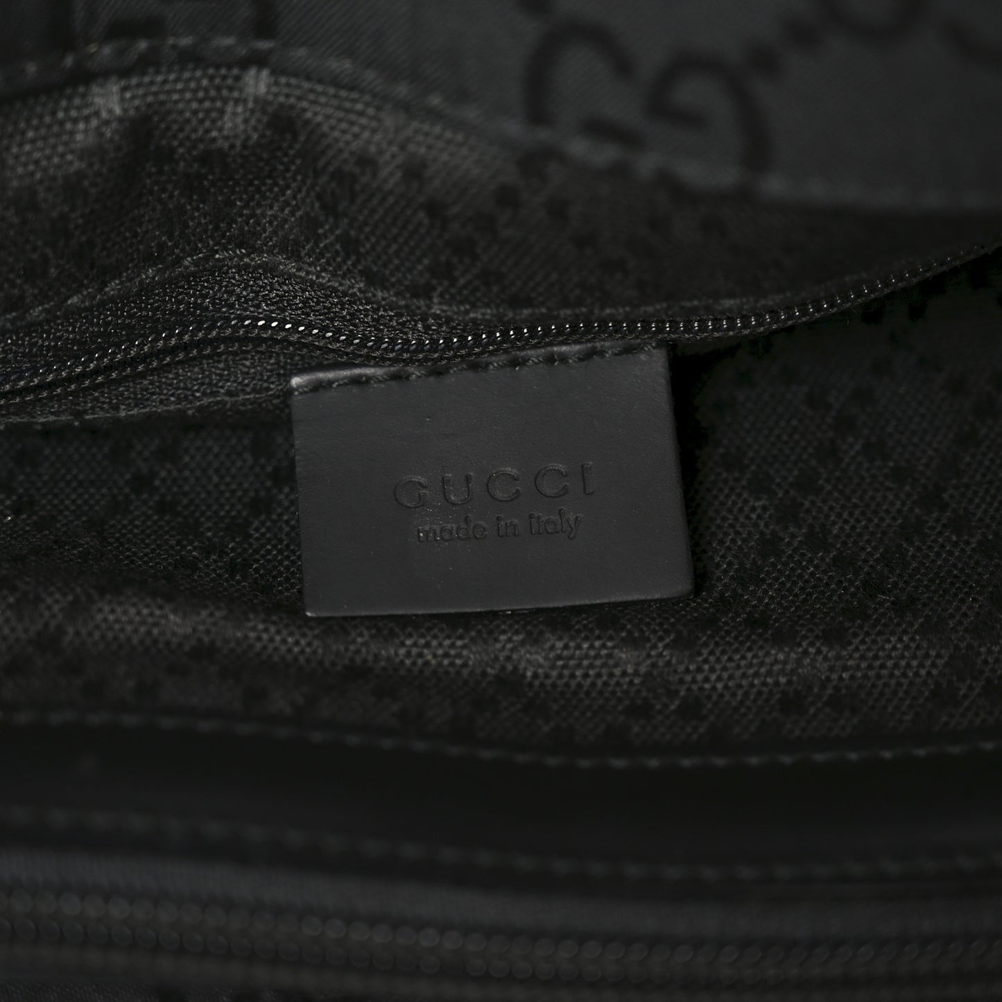 Nylon Monogram Large Bamboo Shopper Tote Black