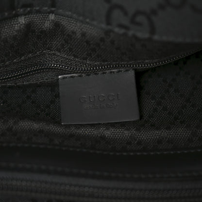 Gucci Nylon Monogram Large Bamboo Shopper Tote Black 9 of 20