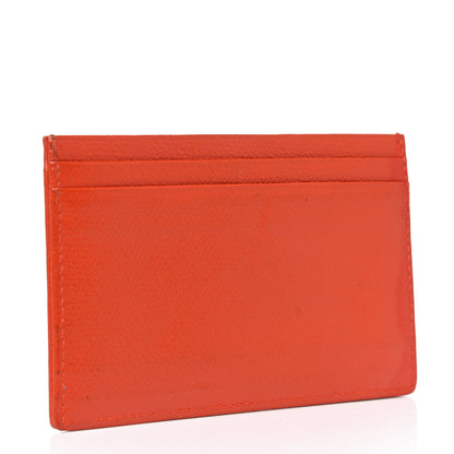 Chanel Caviar CC Button Card Holder Case Off Orange 2 of 6