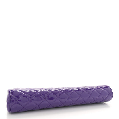 Chanel Patent Quilted Timeless Clutch Purple 4 of 13
