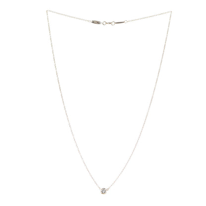 Tiffany 18K Yellow Gold Diamond .21ct Elsa Peretti Diamonds by the Yard Pendant Necklace 3 of 8