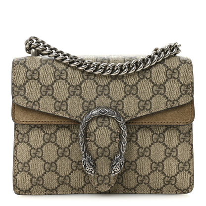 Gucci GG Supreme Monogram Mini Dionysus Shoulder Bag Taupe 1 of 10