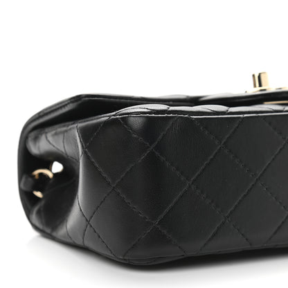 Chanel Lambskin Quilted Mini Rectangular Flap Black 10 of 12