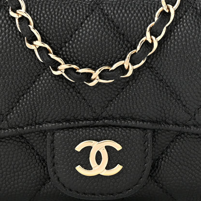 Chanel Caviar Quilted Mini Chain Belt Bag Black 9 of 14