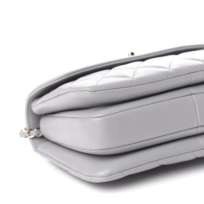Chanel Lambskin Quilted Small Trendy CC Flap Dual Handle Bag Grey 9 of 14