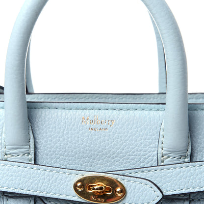 Mulberry Small Classic Grain Micro Zipped Bayswater Light Antique Blue 10 of 10