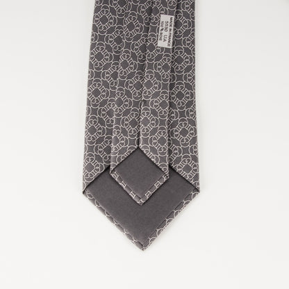 Hermes Printed Silk Mens Neck Tie 5 of 5